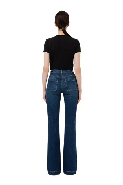 Elisabetta Franchi Boyfriend Jeans Trousers Blue 3 Elisabetta Franchi Boyfriend Jeans Trousers Blue - Afbeelding 3