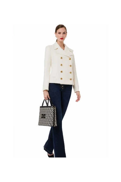 Elisabetta Franchi Blazers White 2 Elisabetta Franchi Blazers White - Afbeelding 2