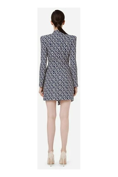 Elisabetta Franchi Casual Jurken Midi Dress Blue 3 Elisabetta Franchi Casual Jurken Midi Dress Blue - Afbeelding 3
