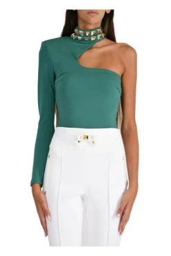 Elisabetta Franchi Bodies Body Green -Elisabetta Franchi Winkel 8831bcaeddd630425e79de197dd3b4bd