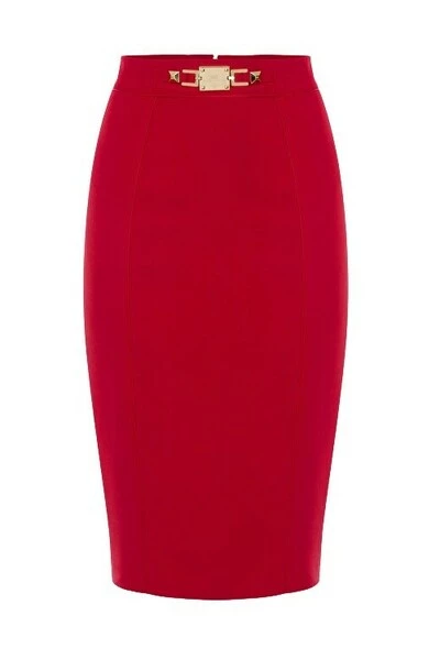 Elisabetta Franchi Kokerrokken Pencil Skirts Red 2 Elisabetta Franchi Kokerrokken Pencil Skirts Red - Afbeelding 2