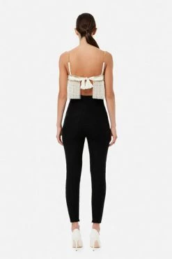 Elisabetta Franchi Pantalons Slim-fit Trousers Black