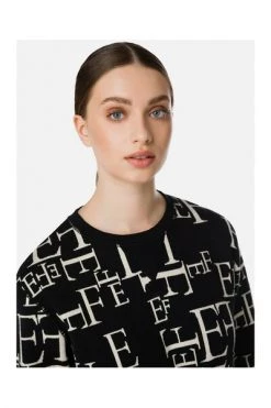 Hoodies & Sweatvesten Elisabetta Franchi Sweaters Black