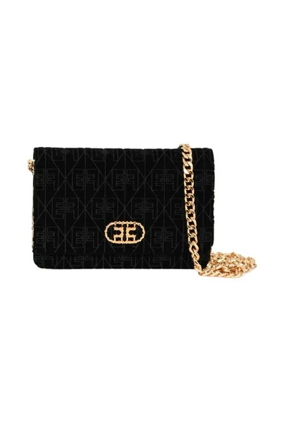 Elisabetta Franchi Schoudertassen Cross Body Bags Black 2 Elisabetta Franchi Schoudertassen Cross Body Bags Black - Afbeelding 2