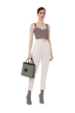 Elisabetta Franchi Tops Cropped Top Black -Elisabetta Franchi Winkel 89f9b2ab1ae72d700b1ad1f863de13bc