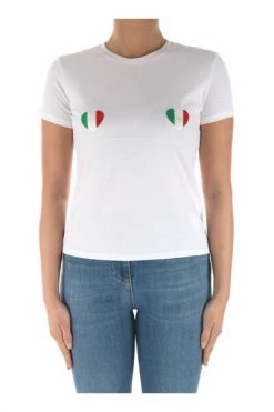 Elisabetta Franchi T-shirts MA00321E3 Short Sleeve T-shirt White -Elisabetta Franchi Winkel 8a70a90f10ee0c79c47e898100a15115