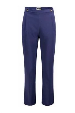 Elisabetta Franchi Broeken Cropped Trousers Blue