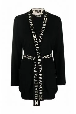 Vesten Elisabetta Franchi Sweaters White Black