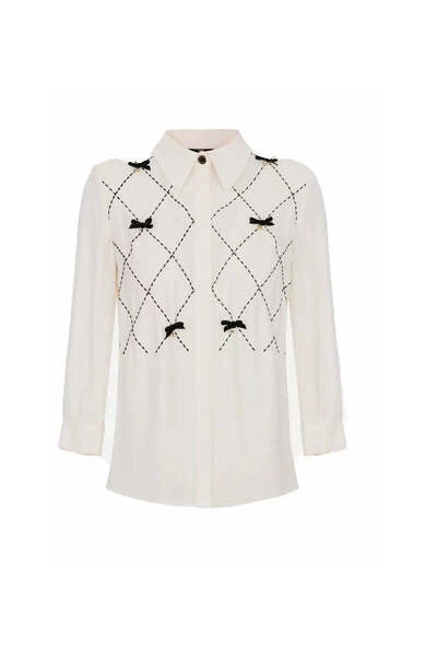 Elisabetta Franchi Blouses White 1 Elisabetta Franchi Blouses White
