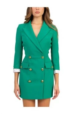 Elisabetta Franchi Casual Jurken Short Dresses Green -Elisabetta Franchi Winkel 8c129279e02e7699909f5e8409d8eba3