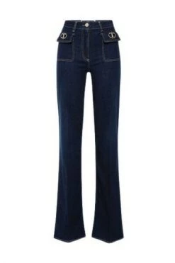 Elisabetta Franchi Flared Jeans Blue
