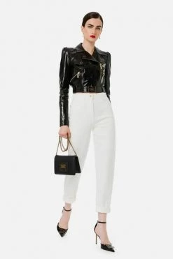 Elisabetta Franchi Pantalons Tapered Trousers White 9 Elisabetta Franchi Pantalons Tapered Trousers White -Elisabetta Franchi Winkel 8ca9d150168259100315892a6f57ebf9