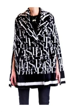 Elisabetta Franchi Poncho's Coats Black