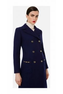 Elisabetta Franchi Trenchcoats & Mantels Double-Breasted Coats Blue 9 Elisabetta Franchi Trenchcoats & Mantels Double-Breasted Coats Blue -Elisabetta Franchi Winkel 8d4e58094f29af7e396d3ef5db8af535