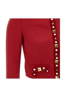 Vesten Elisabetta Franchi Jackets Red Red