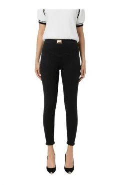 Elisabetta Franchi Pantalons Slim-fit Trousers Black