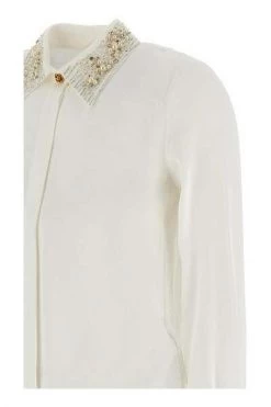 Longsleeve Shirts Elisabetta Franchi Shirts White White -Elisabetta Franchi Winkel 905c0d8eebc34a30d2103dd892d3ab0f