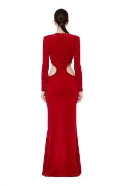 Elisabetta Franchi Jurken Red Carpet Dress Red -Elisabetta Franchi Winkel 906506b7fd762152f214f39a24d89053