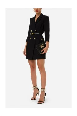 Elisabetta Franchi Casual Jurken Short Dresses Black -Elisabetta Franchi Winkel 906ce096161c1b6a3fdacb5d0f3192ac
