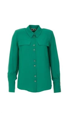 Elisabetta Franchi Longsleeve Shirts Shirts Green -Elisabetta Franchi Winkel 9098e963f8a199f0751b92a3fa2791db