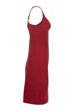 Elisabetta Franchi Feestjurken Sheath Dress With Round Neckline Red