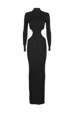 Elisabetta Franchi Maxi Jurken Maxi Dresses Black
