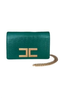 Elisabetta Franchi Schoudertassen Shoulder Bags Green