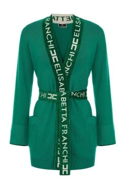 Elisabetta Franchi Vesten Cardigan Green