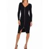 Elisabetta Franchi Casual Jurken Dresses Black