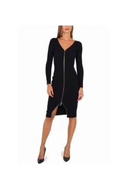 Elisabetta Franchi Casual Jurken Dresses Black