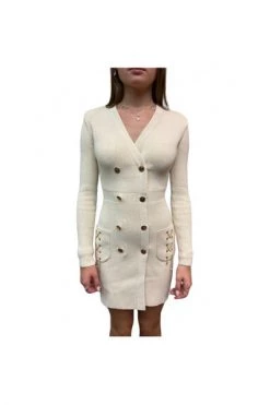 Elisabetta Franchi Casual Jurken Knitted Dresses White -Elisabetta Franchi Winkel 929604180e02610f2f03330f600cd92d