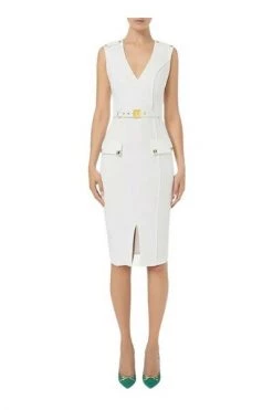 Elisabetta Franchi Casual Jurken Dress White -Elisabetta Franchi Winkel 92e2f478f8acb54904cb2ac290776352