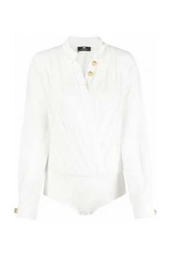 Elisabetta Franchi Bodies Shirt CB00622E2 White