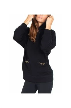 Elisabetta Franchi Hoodies & Sweatvesten Hoodie Black -Elisabetta Franchi Winkel 94f316376f361ca69799c9f09779e0b9