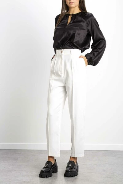 Elisabetta Franchi Chino's Trousers Beige 1 Elisabetta Franchi Chino's Trousers Beige