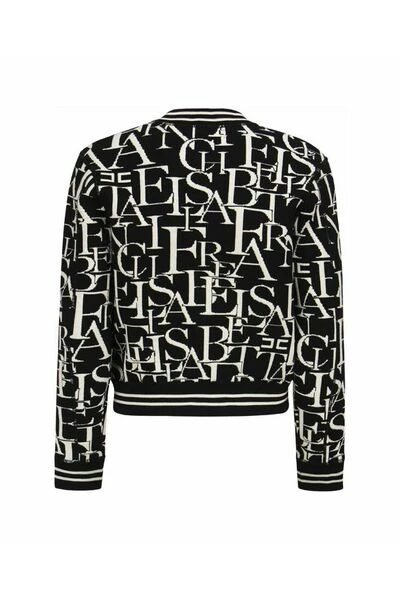 Elisabetta Franchi Bomber Jackets Jacket Black 1 Elisabetta Franchi Bomber Jackets Jacket Black