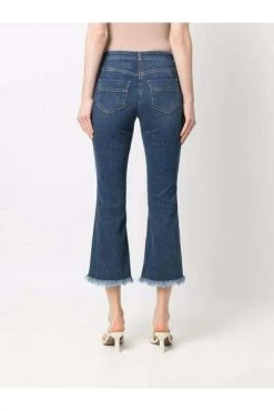Elisabetta Franchi Cropped Jeans Blue