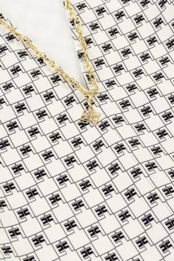 Elisabetta Franchi Jurken Dress EFAB395GA100T White -Elisabetta Franchi Winkel 9603c9392c901ba8812ec0bb59a4150a