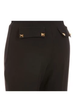 Elisabetta Franchi Wijde Broeken Wide Trousers Black -Elisabetta Franchi Winkel 965f462eadc89a21d1373c1352f28a2b
