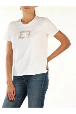 Elisabetta Franchi T-Shirts White -Elisabetta Franchi Winkel 969065e082e29dd885dc11620dee19b5