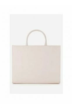 Elisabetta Franchi Shoppers Shopping Bag Beige