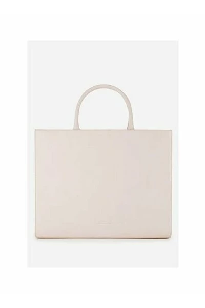 Elisabetta Franchi Shoppers Shopping Bag Beige 1 Elisabetta Franchi Shoppers Shopping Bag Beige