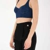 Elisabetta Franchi Shirts Crop Top Blue