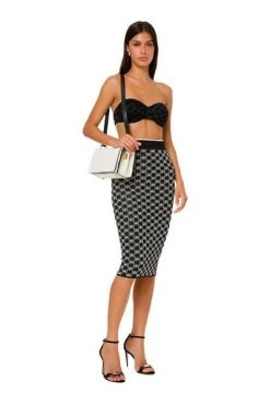Elisabetta Franchi Kokerrokken Pencil Skirt Black