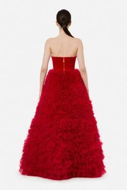 Elisabetta Franchi Feestjurken Party Dresses Red -Elisabetta Franchi Winkel 9811e5472b350bac4b4a593a58d93d6e