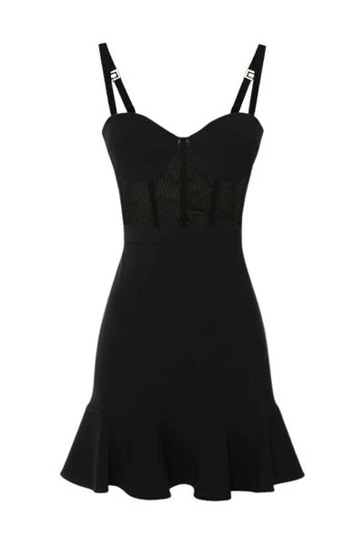 Elisabetta Franchi Casual Jurken Short Dresses Black 2 Elisabetta Franchi Casual Jurken Short Dresses Black - Afbeelding 2