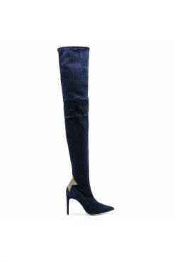 Elisabetta Franchi Laarzen High Boots Blue -Elisabetta Franchi Winkel 9848a024bd8f977bb846a704f665e85d