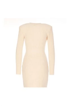 Elisabetta Franchi Casual Jurken Knitted Dresses Beige -Elisabetta Franchi Winkel 98a518fbc9fa2cb5180854d9fa66f11b