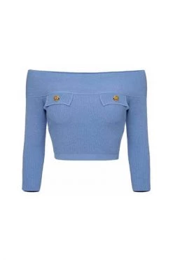 Elisabetta Franchi Shirts Top Blue -Elisabetta Franchi Winkel 98ce2a7c209806509cda1338897df8aa