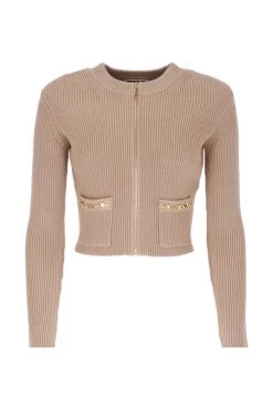 Elisabetta Franchi Vesten Cardigan Beige